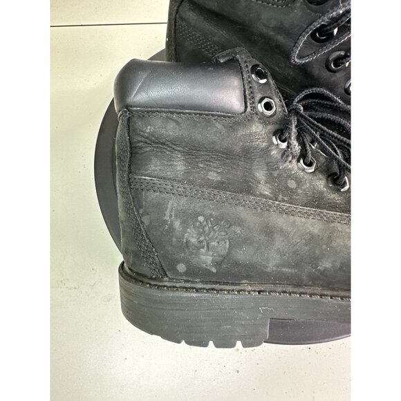 Timberland  Juniors Size 4 Waterproof Boot Black Nubuck 12907 Ankle - Picture 2 of 7